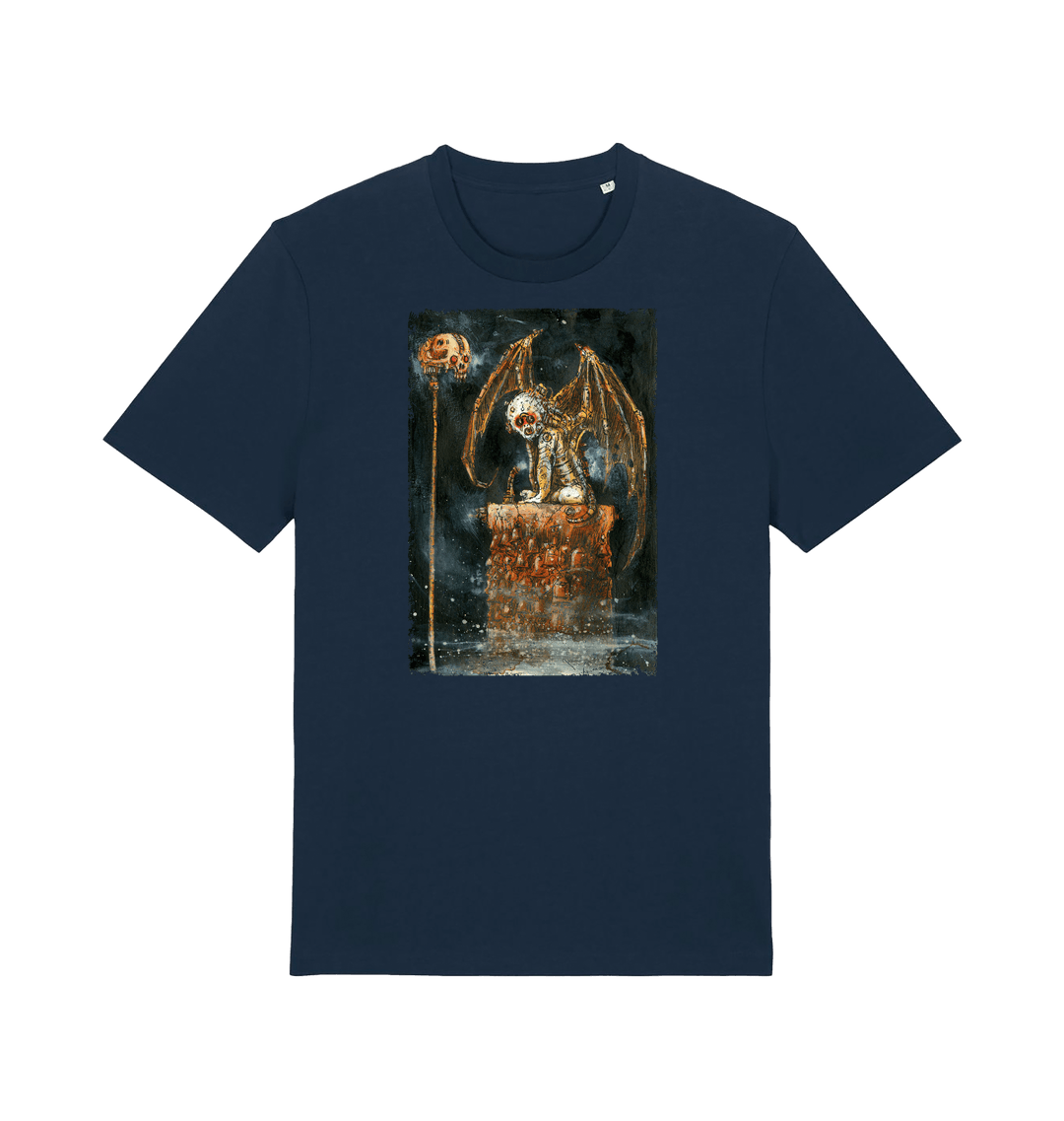 French Navy Printed T-shirt Front